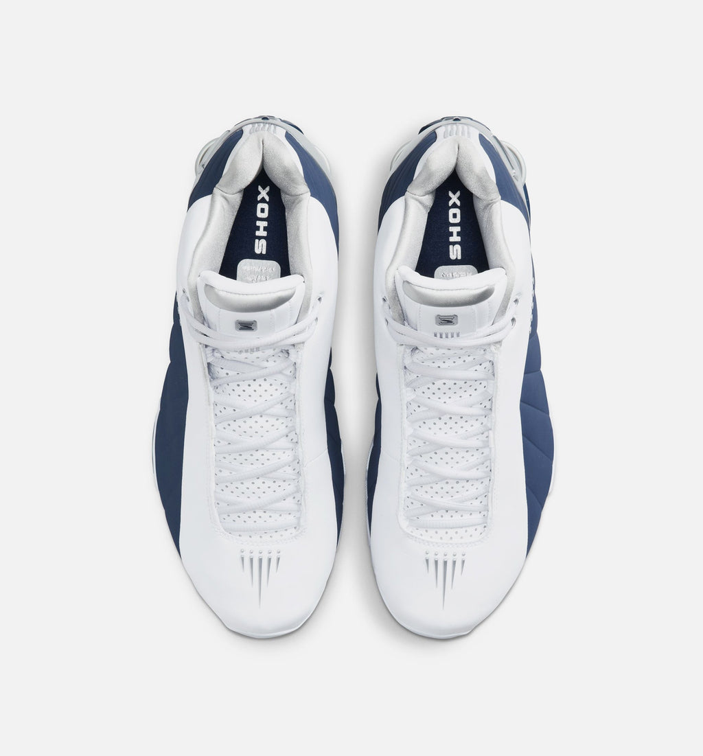 Shox BB4 Olympic Men's Lifestyle Shoes - White/Midnight Navy/Metallic Silver