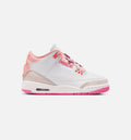 Air Jordan 3 Retro Spring Flowers Grade School 生活方式鞋 - Pearl Pink/Pink Bloom/Pink Glow/Hyper Orange