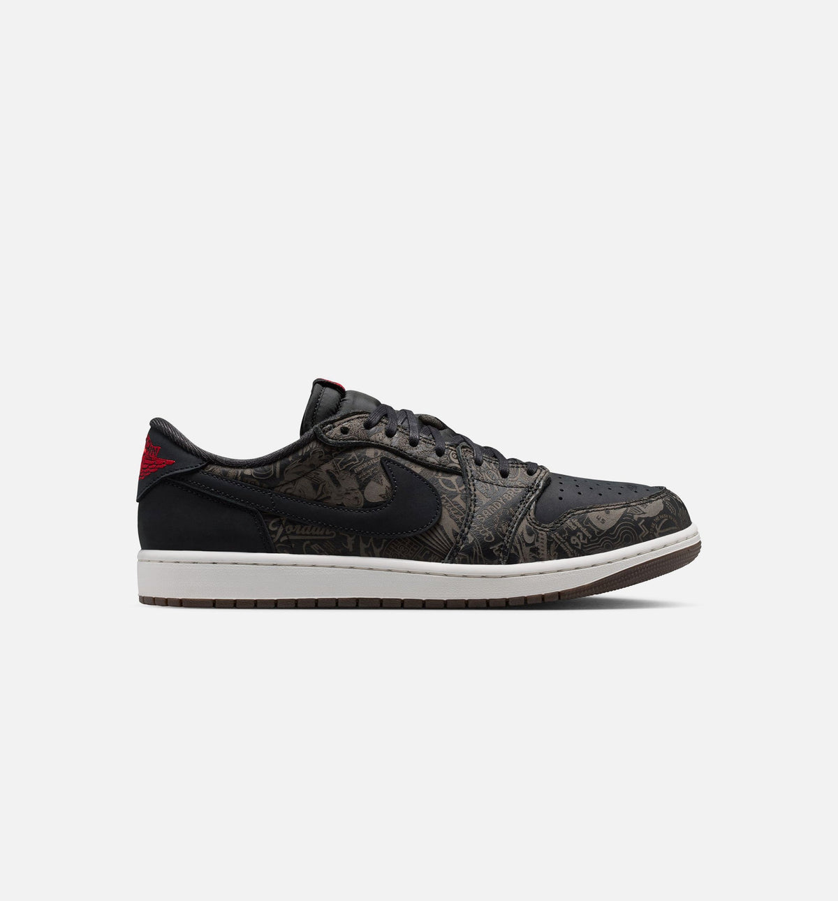 Air Jordan 1 Retro Low OG Laser Black And Varsity Red 男款生活方式鞋 - Black/Varsity Red/Summit White