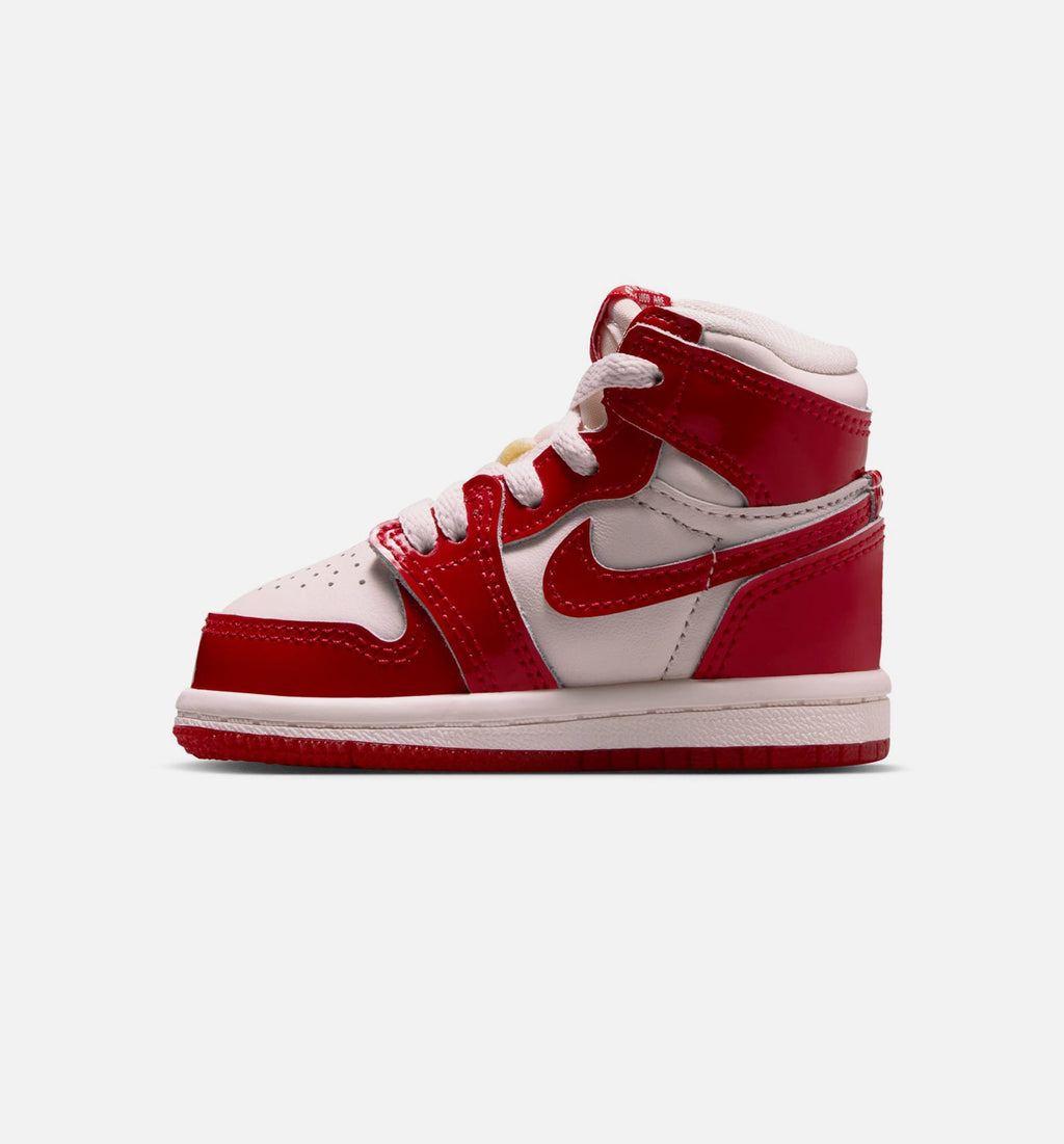 Air Jordan 1 Retro High OG Nails And Grails 婴幼尺码生活方式鞋 - University Red/Metallic Silver