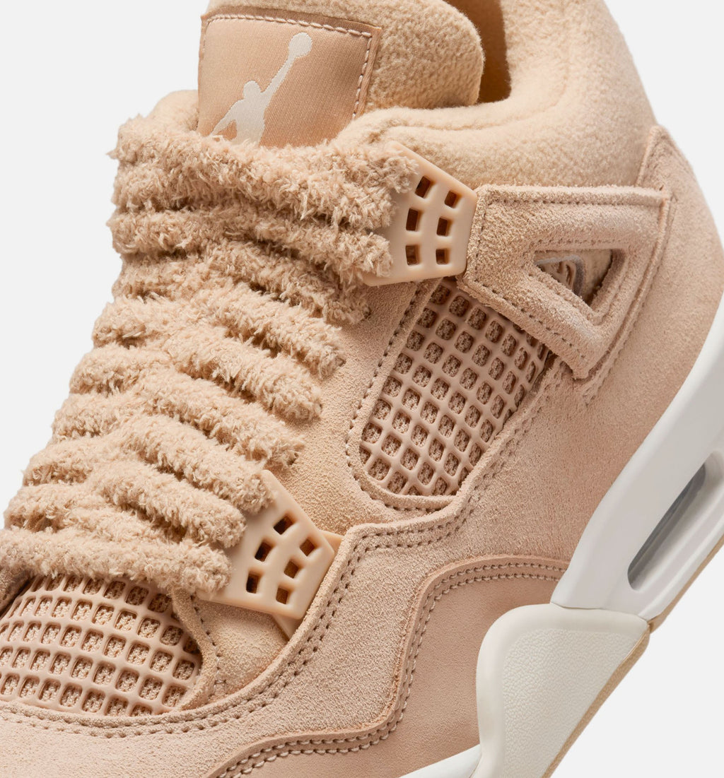 Air Jordan 4 Retro Cozy Girl 女款生活方式鞋 - Hemp/Light Orewood Brown