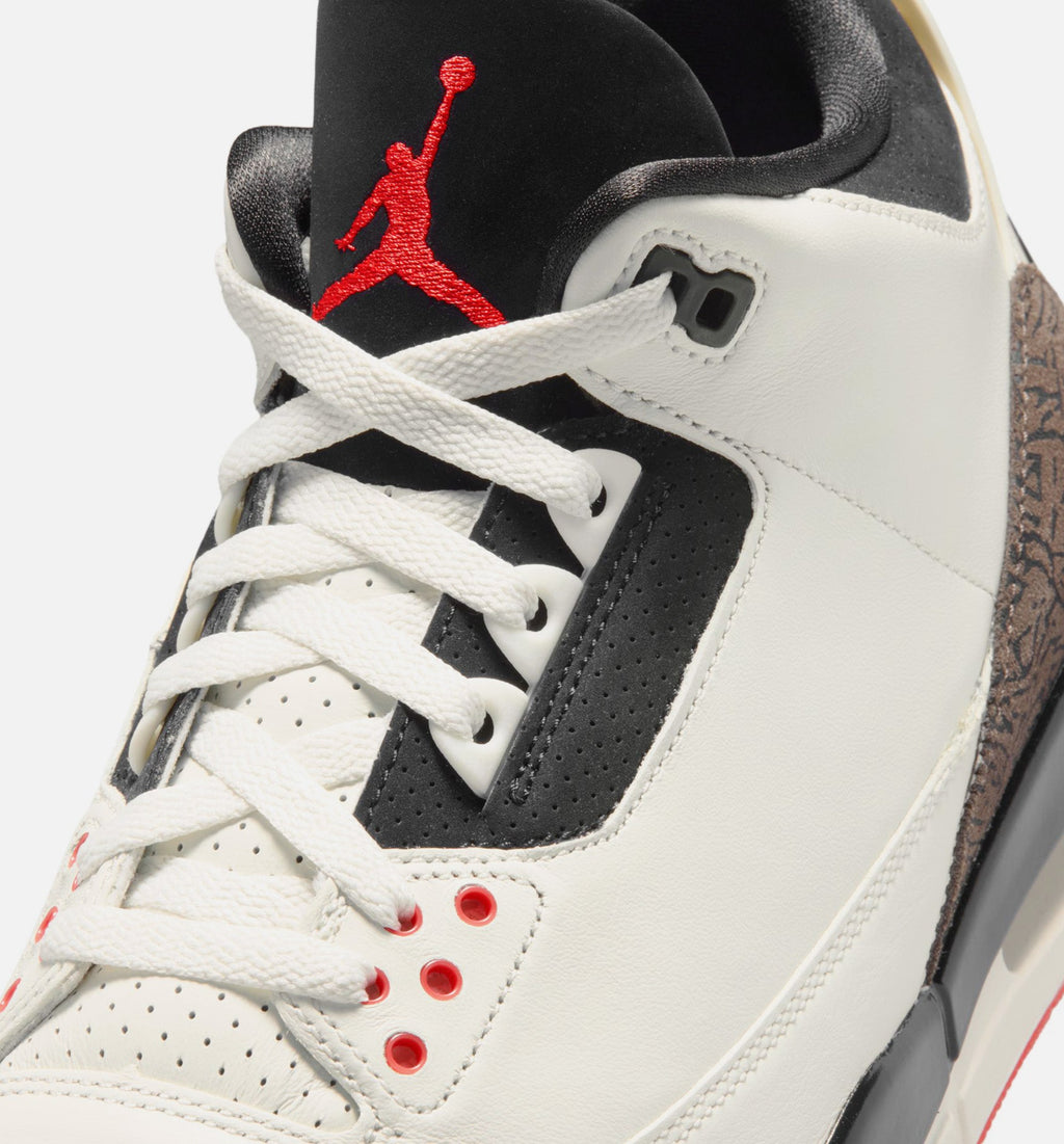 Air Jordan 3 Retro Sail And University Red 男款生活方式鞋 - Sail/Black/University Red/Pale Ivory