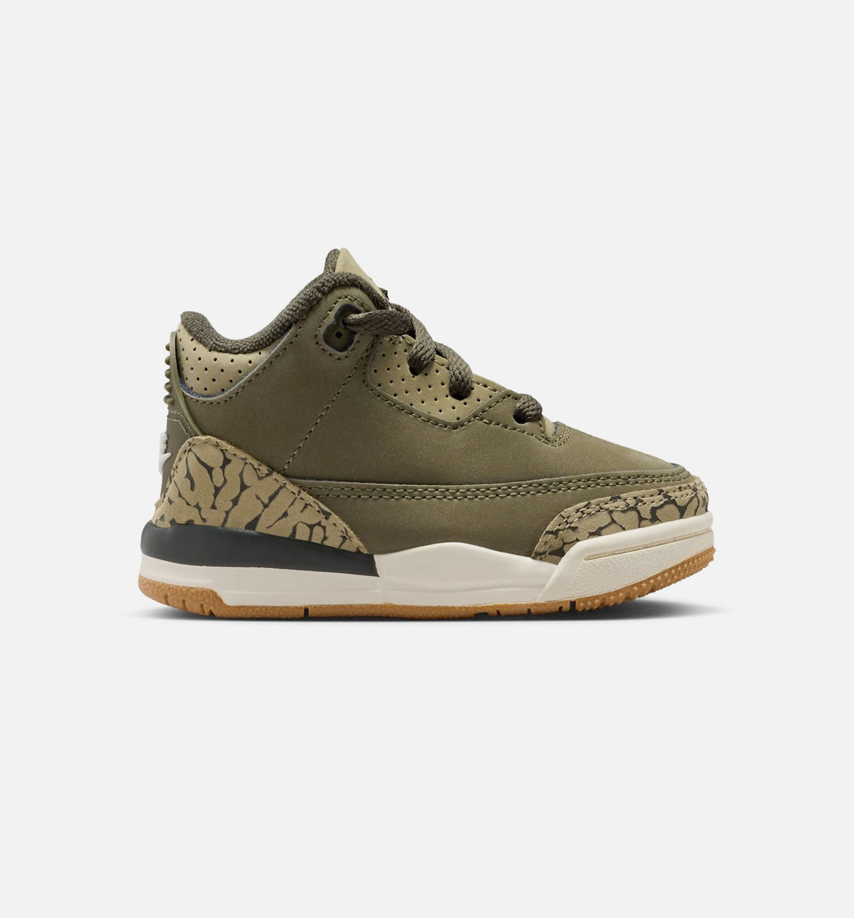 Air Jordan 3 Retro Medium Olive 婴幼尺码生活方式鞋 - Medium Olive/Sequoia/Neutral Olive/Sail