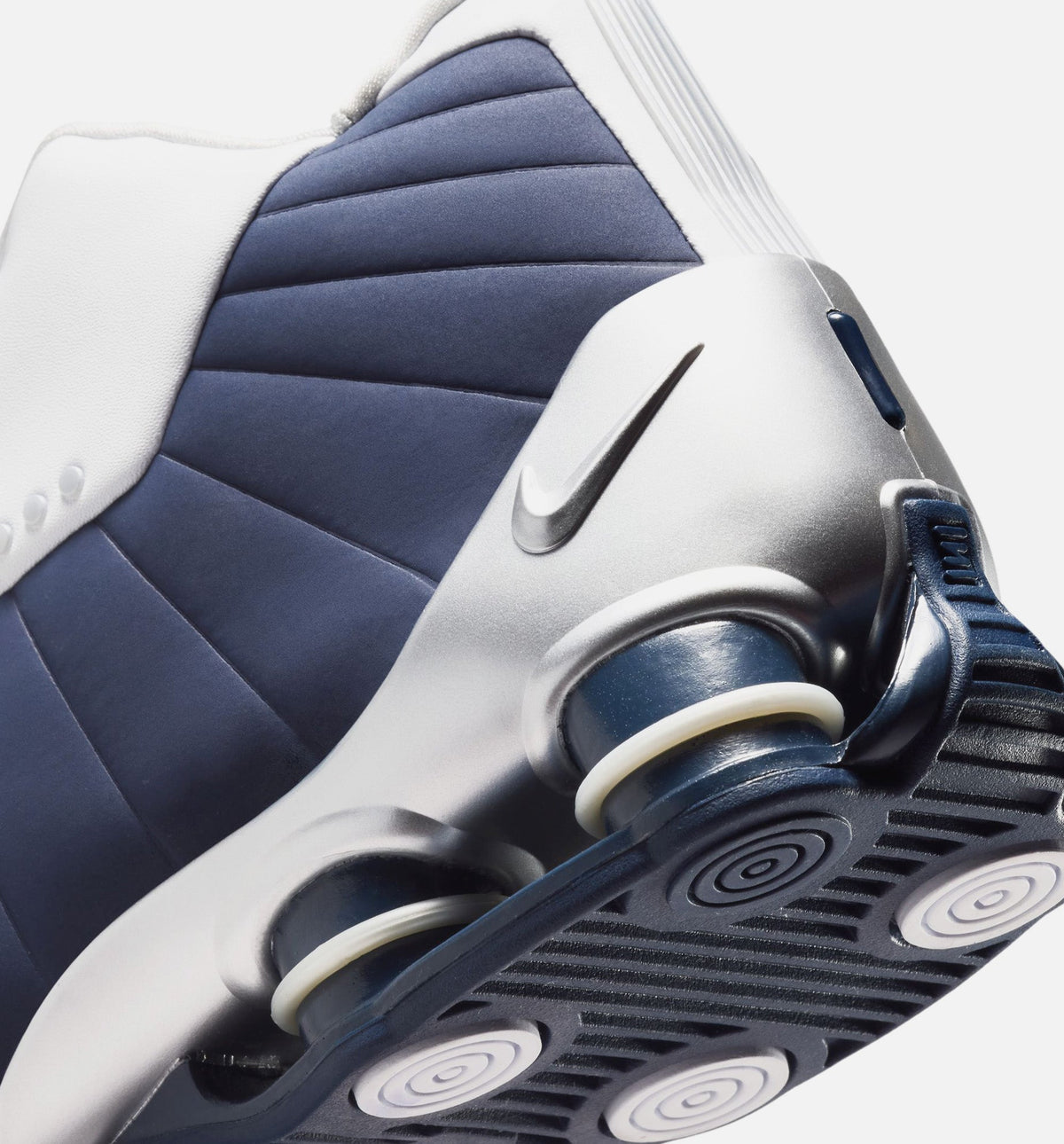 Shox BB4 Olympic Men's Lifestyle Shoes - White/Midnight Navy/Metallic Silver
