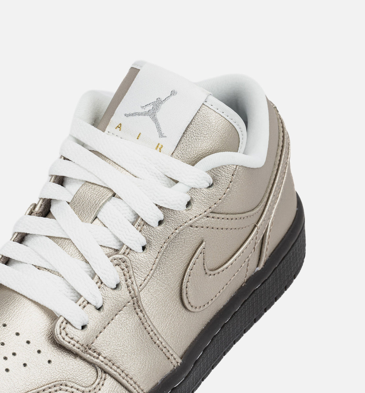 Air Jordan 1 Low SE Women's Lifestyle Shoes - Metallic Zinc/Summit White/Velvet Brown