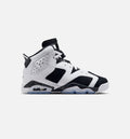 Air Jordan 6 Retro Black And White Grade School 生活方式鞋 - Black/White