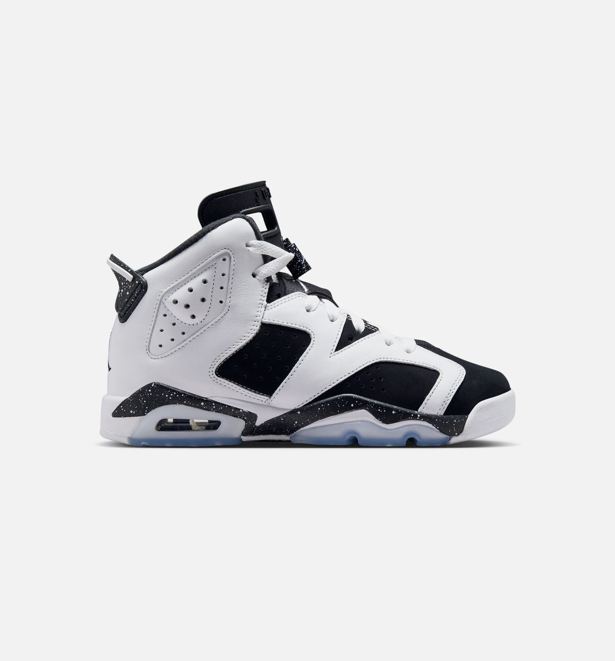 Air Jordan 6 Retro Black And White Grade School 生活方式鞋 - Black/White