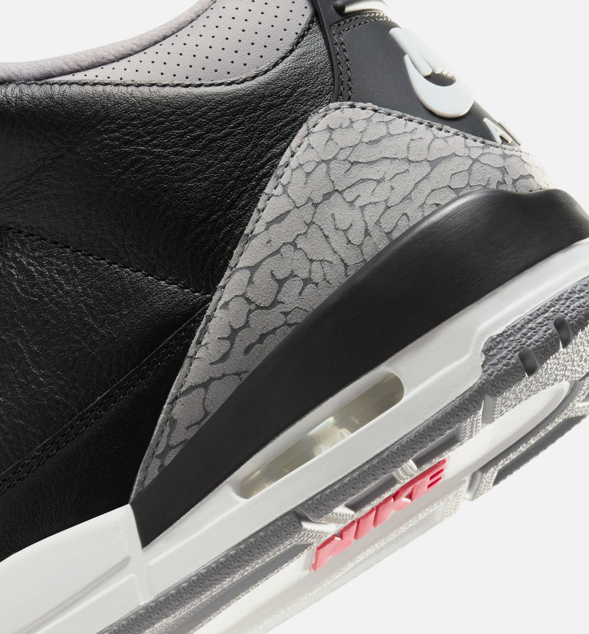 Air Jordan 3 Retro Black Cement 男款生活方式鞋 - Black/Fire Red/Cement Grey/Summit White
