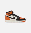 Air Jordan 1 Retro High OG Shattered Backboard Grade School 生活方式鞋 - Black/Sail/Starfish