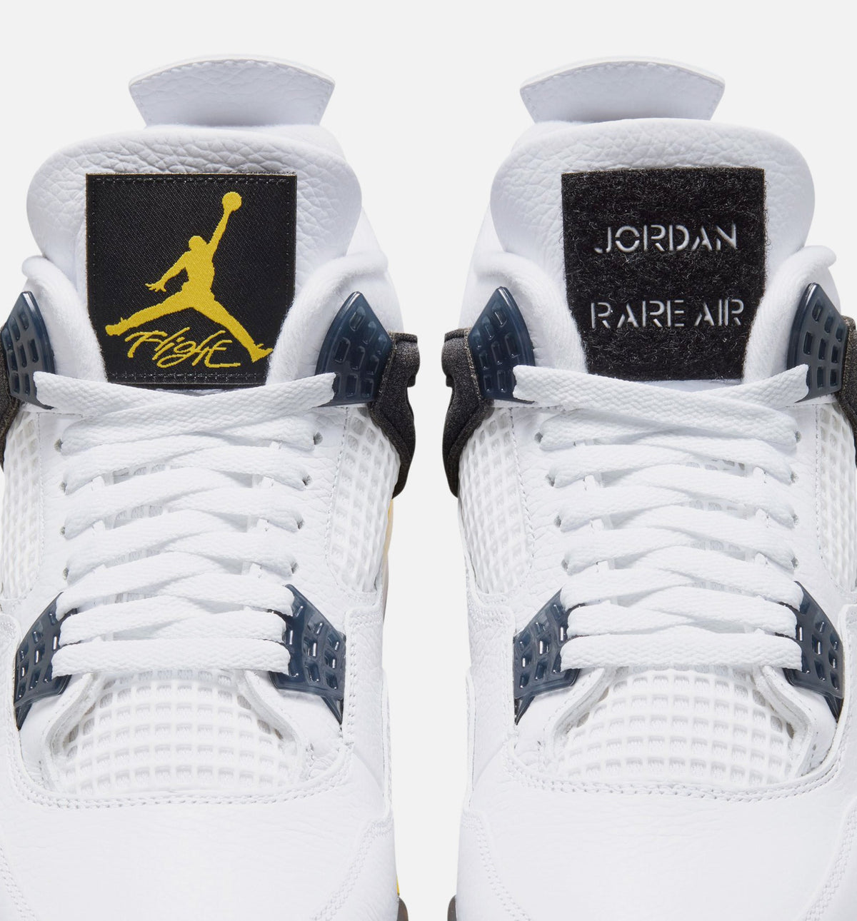 Air Jordan 4 Retro Rare Air Tour Yellow 男款生活方式鞋 - White/Dark Blue Grey/Black/Tour Yellow
