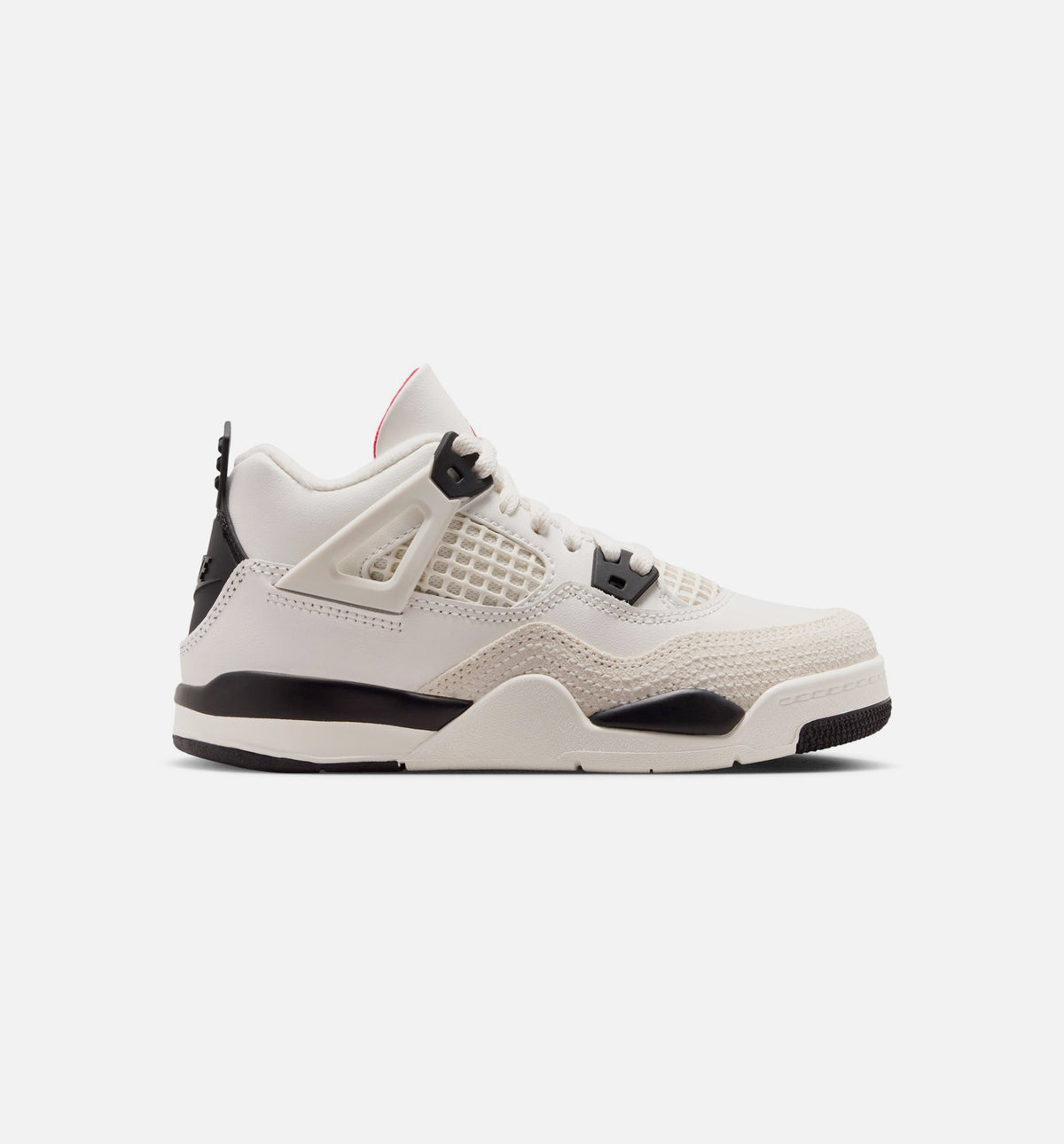 Air Jordan 4 Retro Flight Club 学前児童生活方式鞋 - Sail/Black/University Red