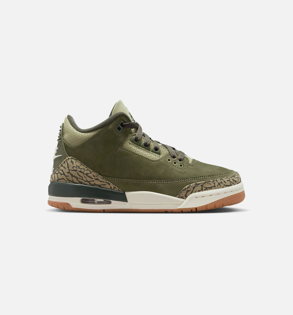 Air Jordan 3 Retro Medium Olive Grade School 生活方式鞋 - Medium Olive/Sequoia/Neutral Olive/Sail