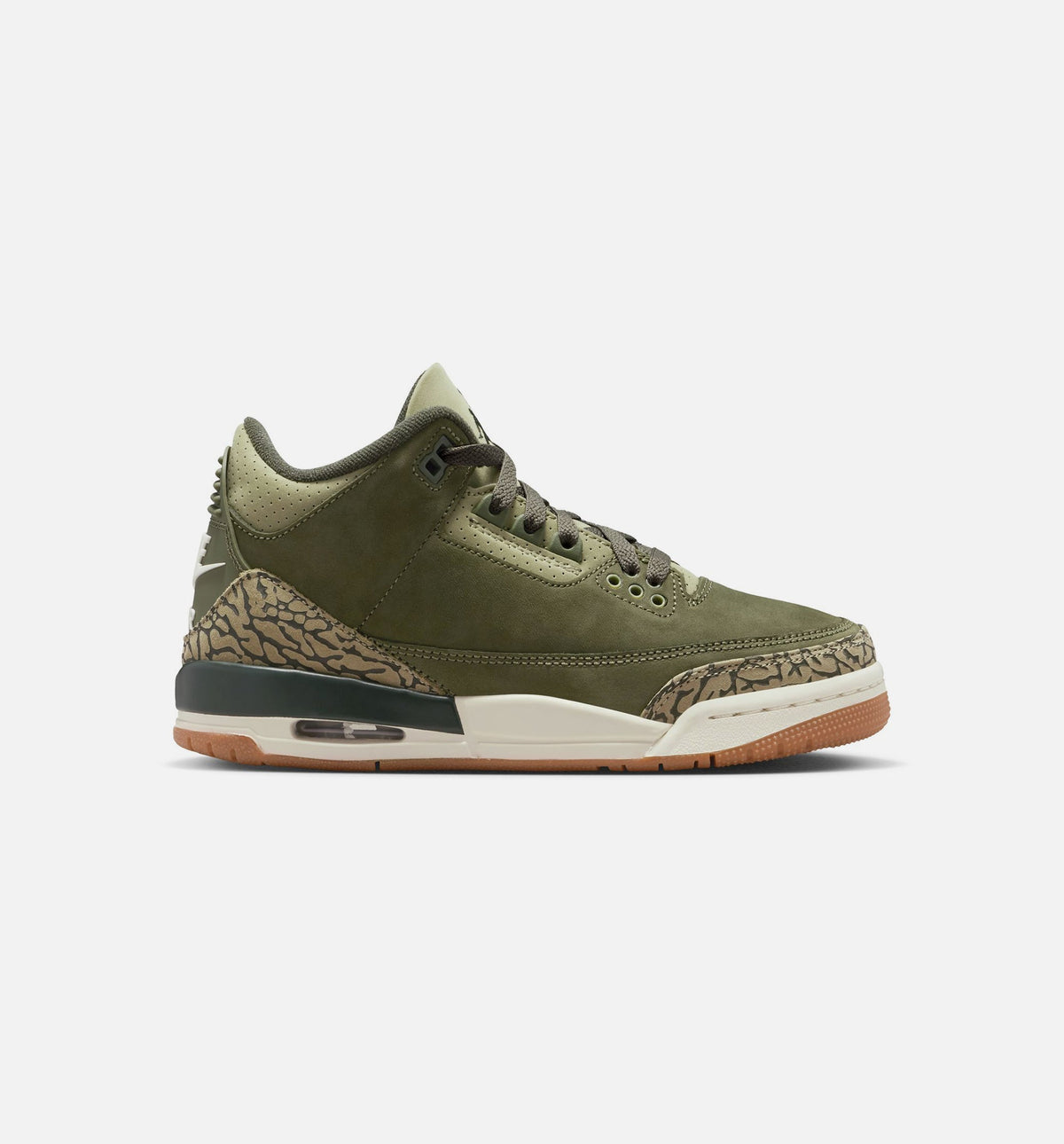 Air Jordan 3 Retro Medium Olive Grade School 生活方式鞋 - Medium Olive/Sequoia/Neutral Olive/Sail