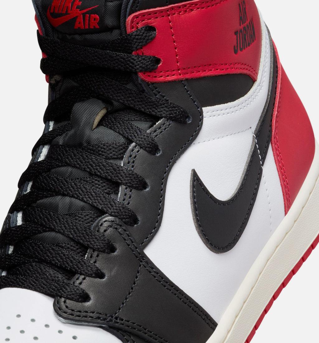 Air Jordan 1 Retro High OG Black Toe 男款生活方式鞋 - White/Black/Varsity Red/Sail