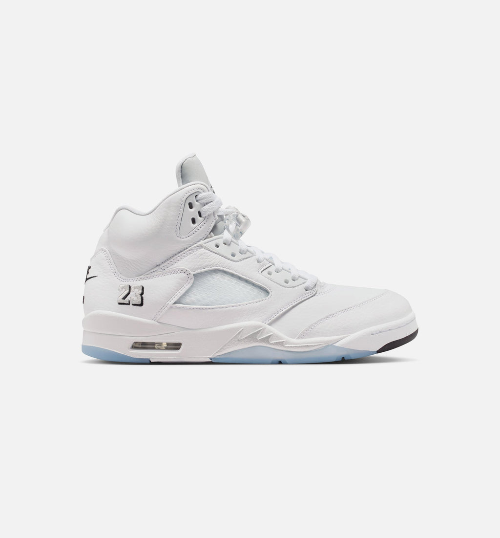 Air Jordan 5 Retro OG White Metallic 男款生活方式鞋 - White/Metallic Silver/Black