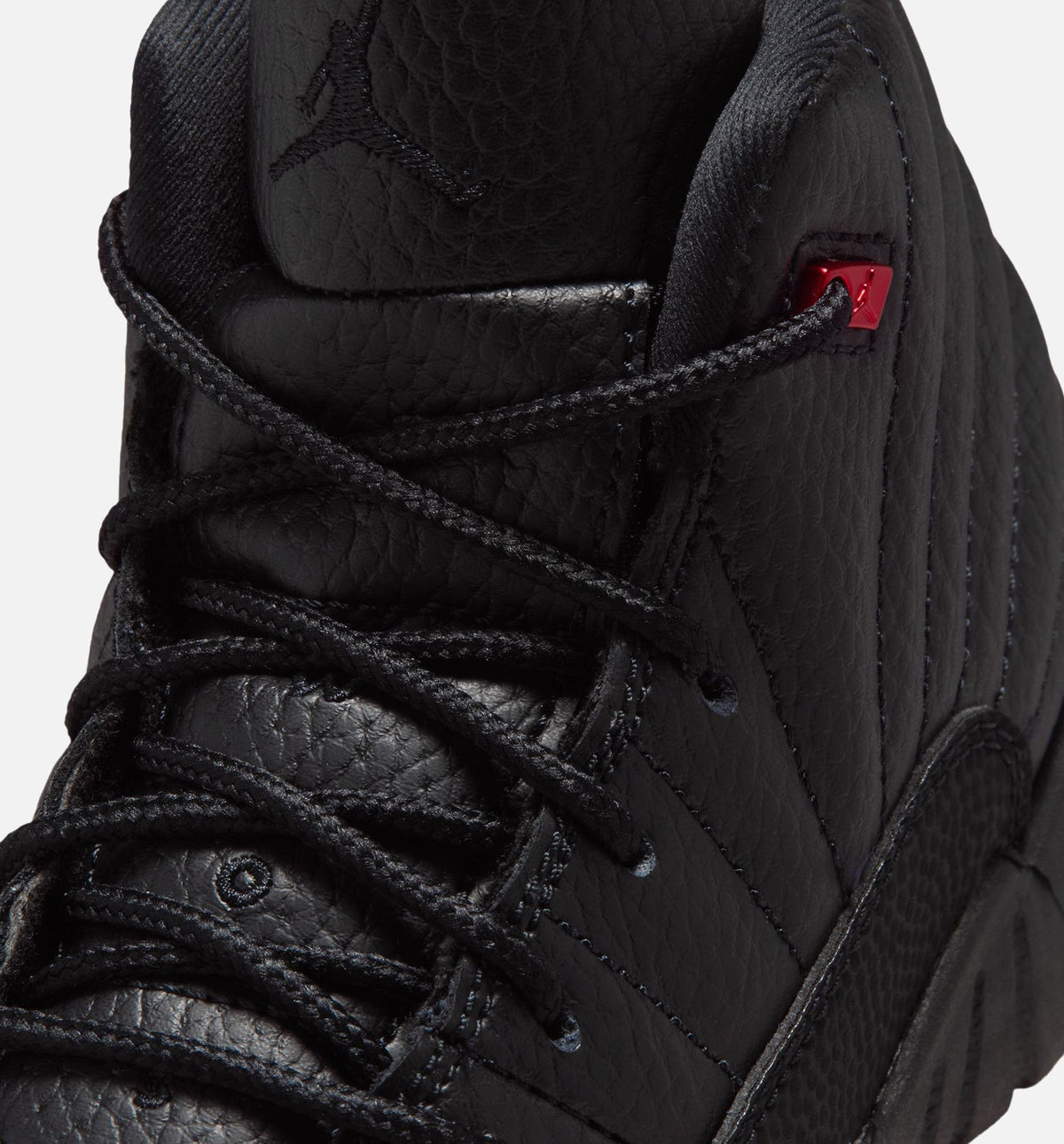Air Jordan 12 Retro Bloodline 学前児童生活方式鞋 - Black/Varsity Red
