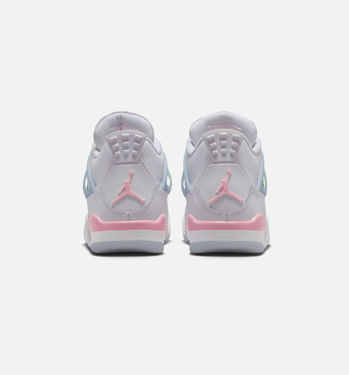 Air Jordan 4 Retro Medium Soft Pink Grade School 生活方式鞋 - White/Medium Soft Pink/Half Blue