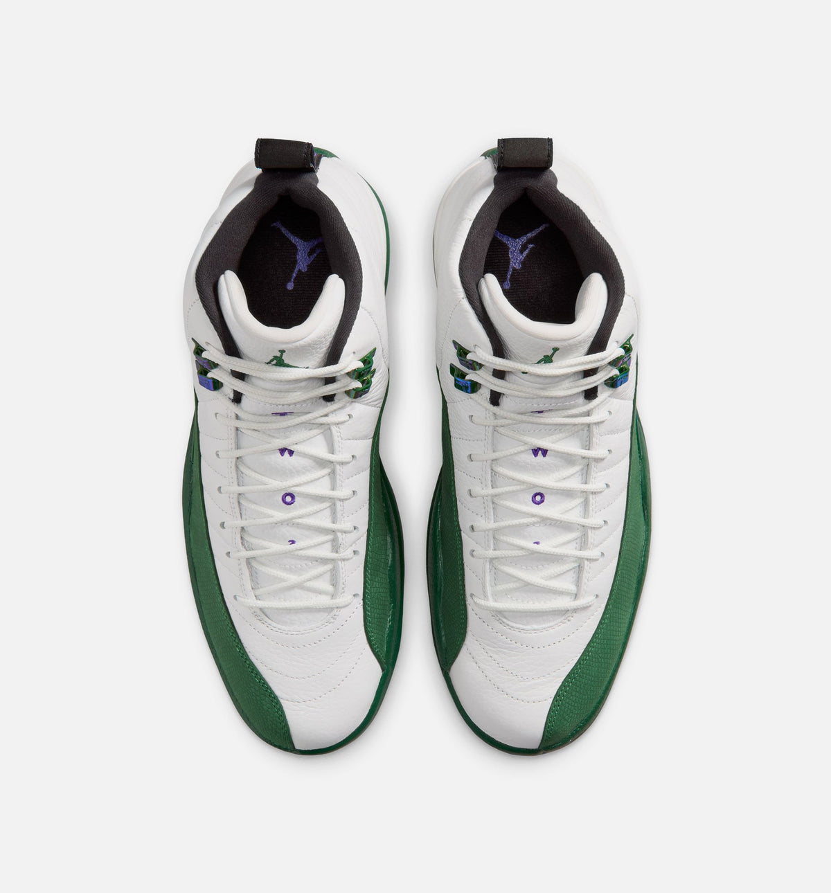 Air Jordan 12 Retro Idols Become Rivals Men's Lifestyle Shoes - Summit White/Gorge Green/Fierce Purple