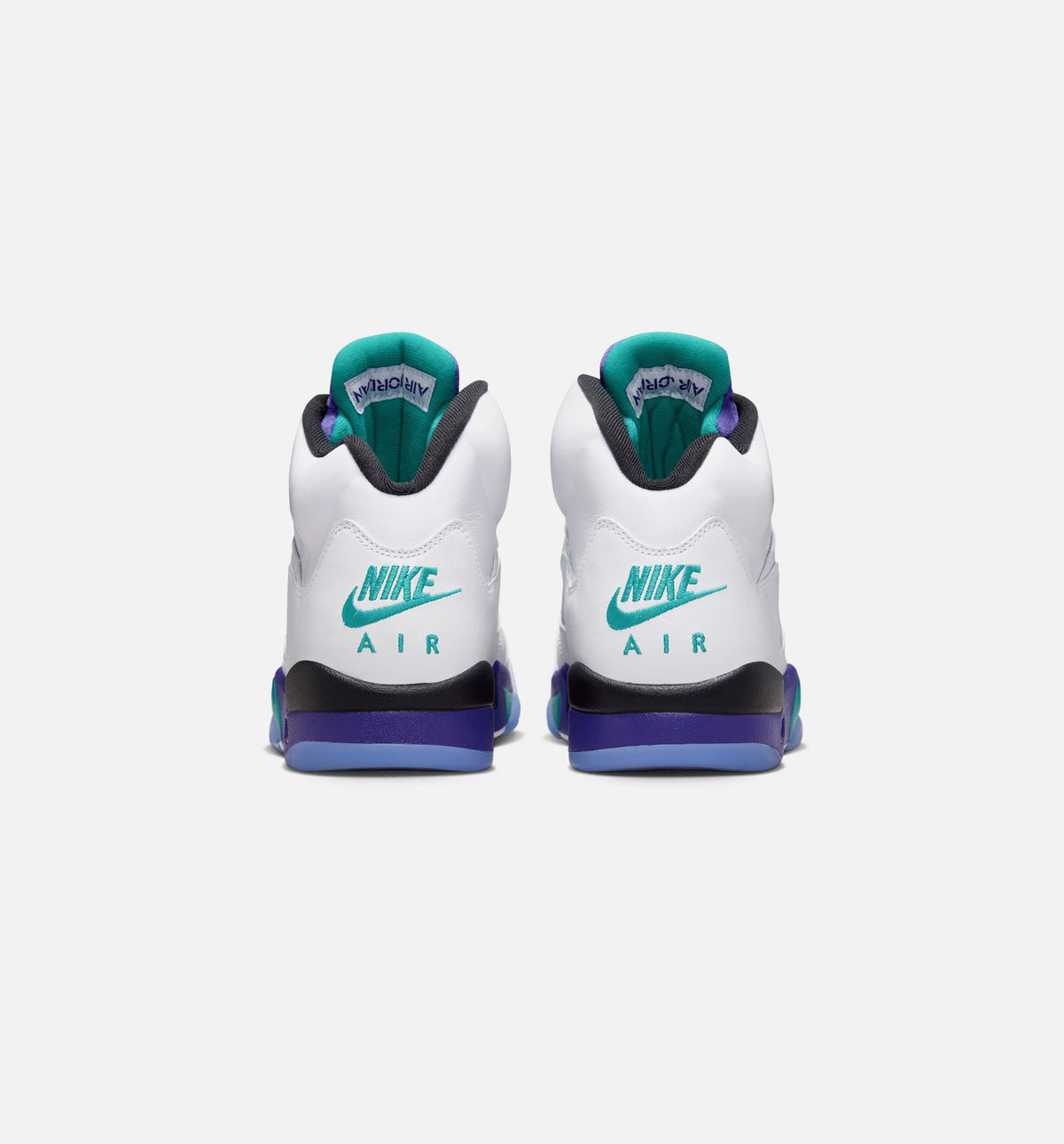 Air Jordan 5 Retro Grape 男款生活方式鞋 - White/New Emerald/Grape Ice/Black