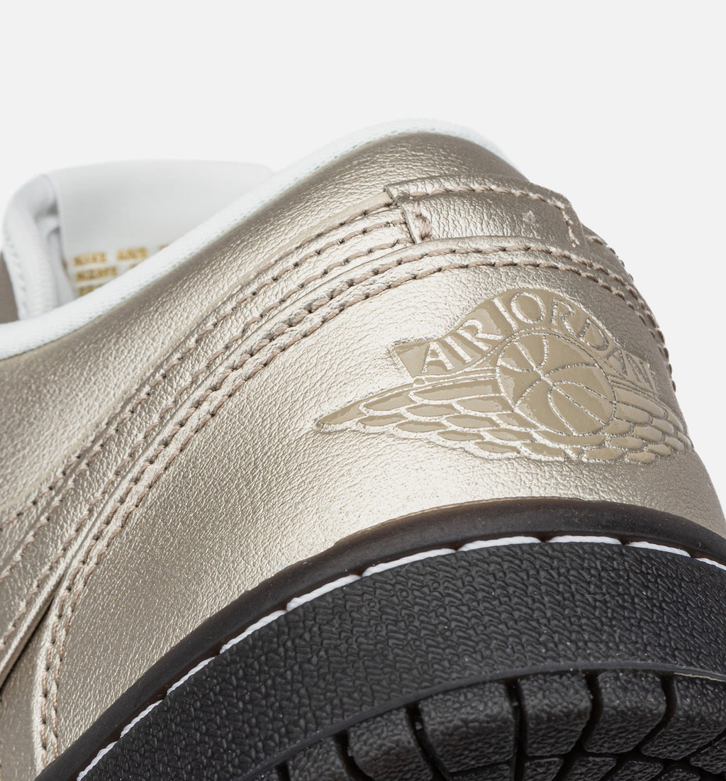 Air Jordan 1 Low SE Women's Lifestyle Shoes - Metallic Zinc/Summit White/Velvet Brown