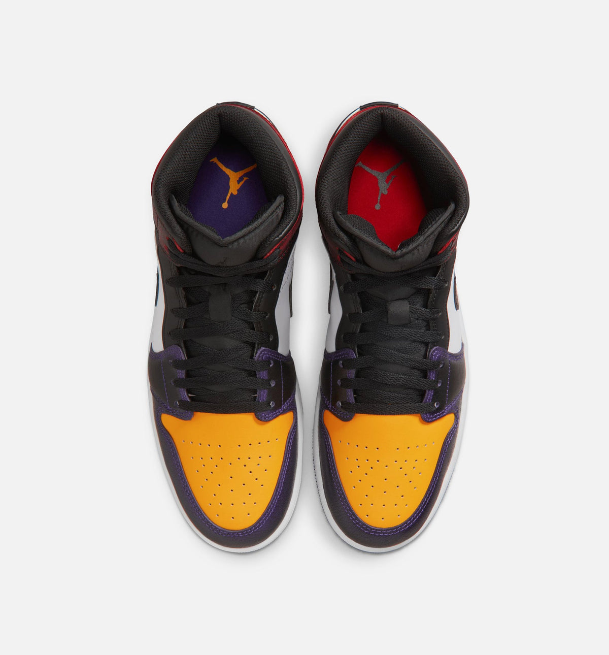 Air Jordan 1 Mid SE 男款生活方式鞋 - True Red/White/Court Purple/Black
