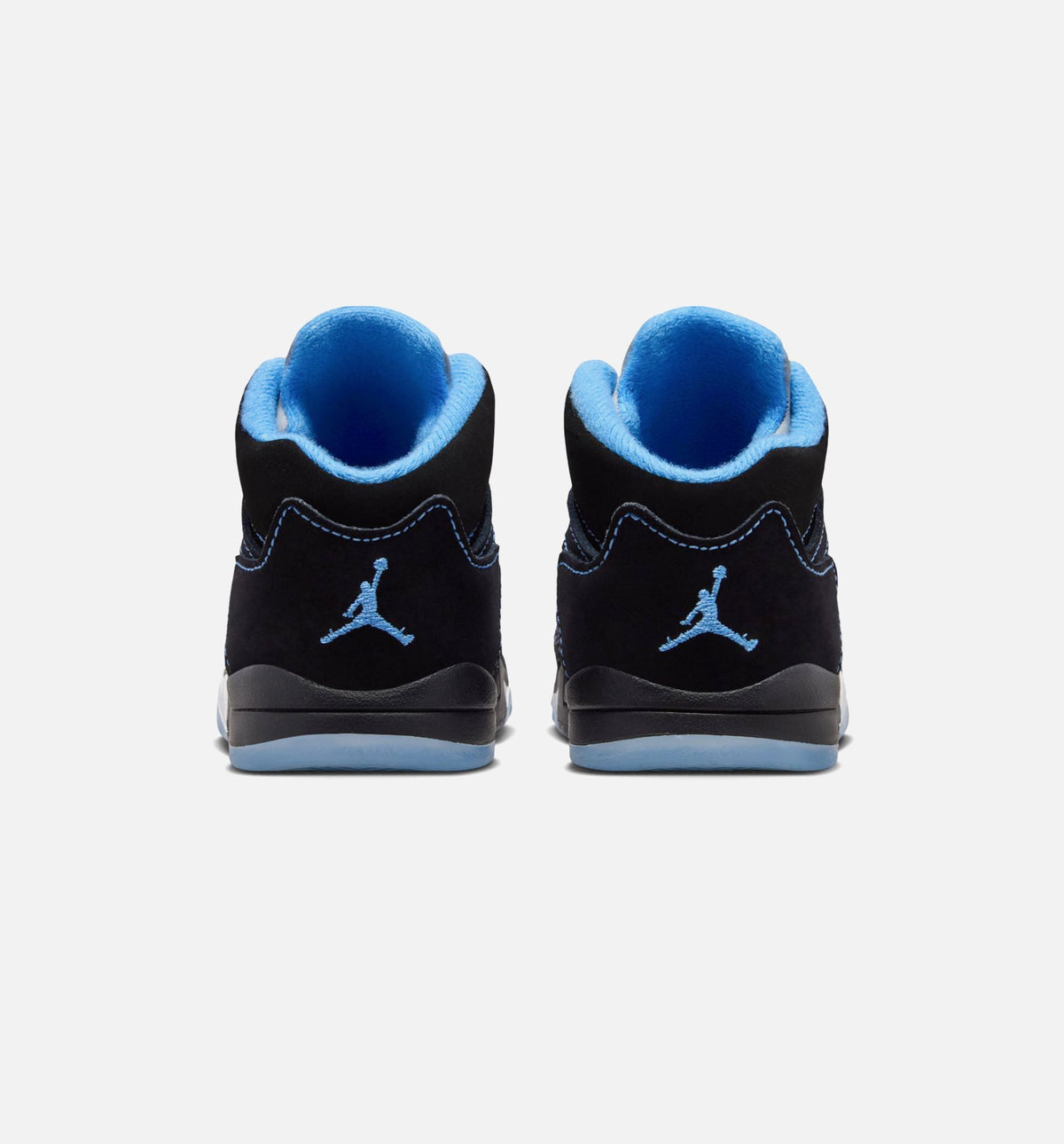 Air Jordan 5 Retro Black Carolina 婴幼尺码生活方式鞋 - Black/University Blue/White