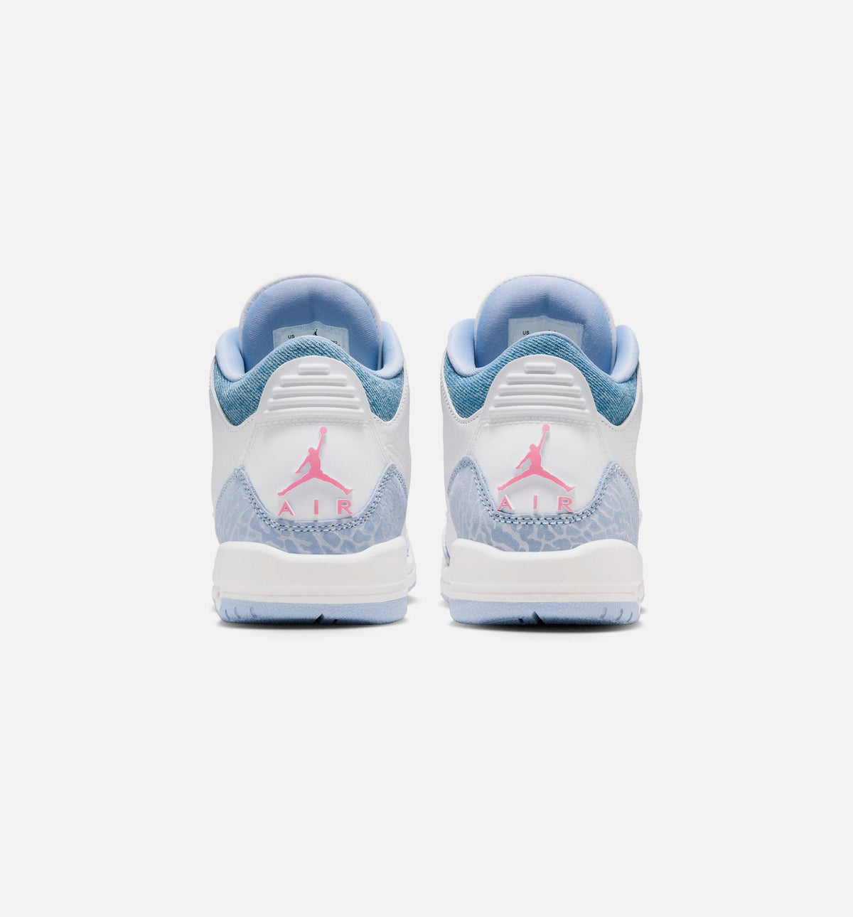 Air Jordan 3 Retro Cobalt Bliss Grade School 生活方式鞋 - White/Cobalt Bliss/Football Grey/Pink Glow