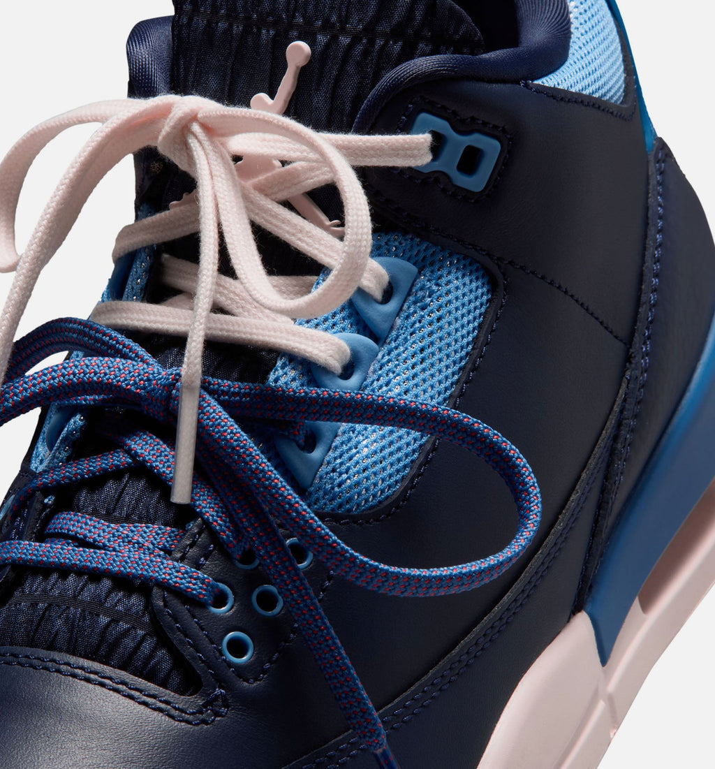 Air Jordan 3 Retro Sport Renaissance 女款生活方式鞋 - Obsidian/Chalk/Track Red