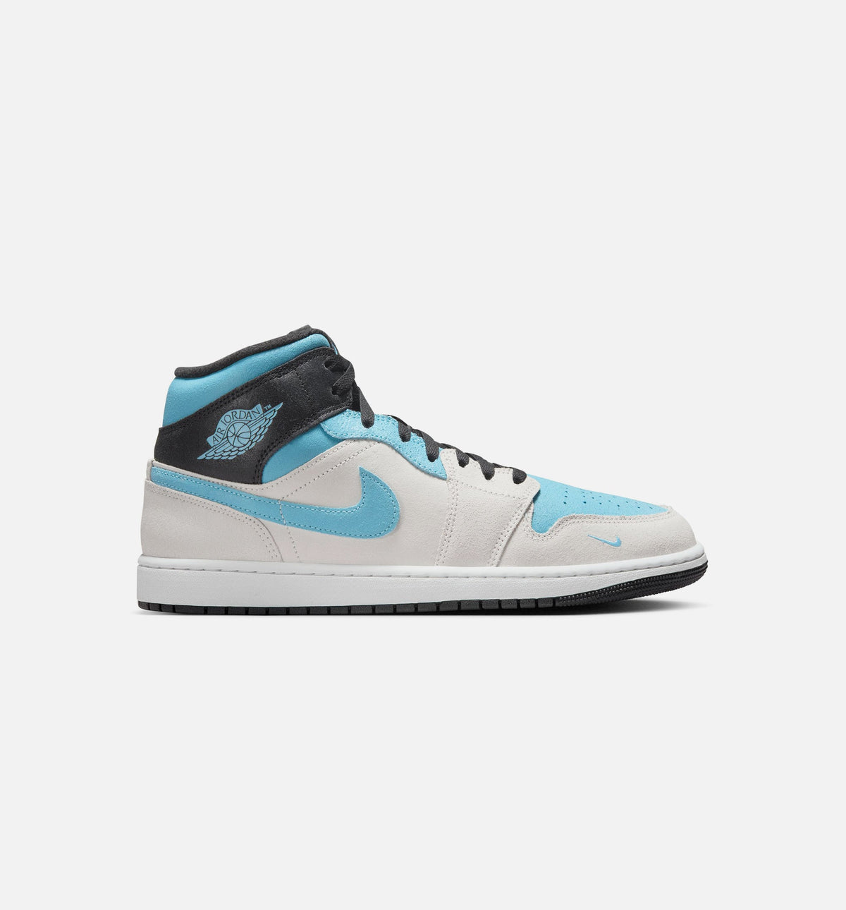Air Jordan 1 Mid SE 男款生活方式鞋 - Summit White/Blue Chill/Black