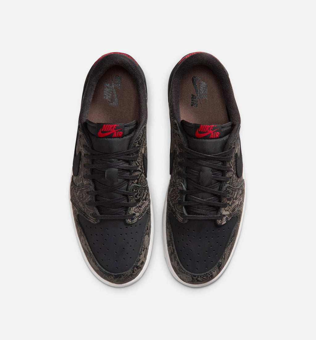 Air Jordan 1 Retro Low OG Laser Black And Varsity Red 男款生活方式鞋 - Black/Varsity Red/Summit White