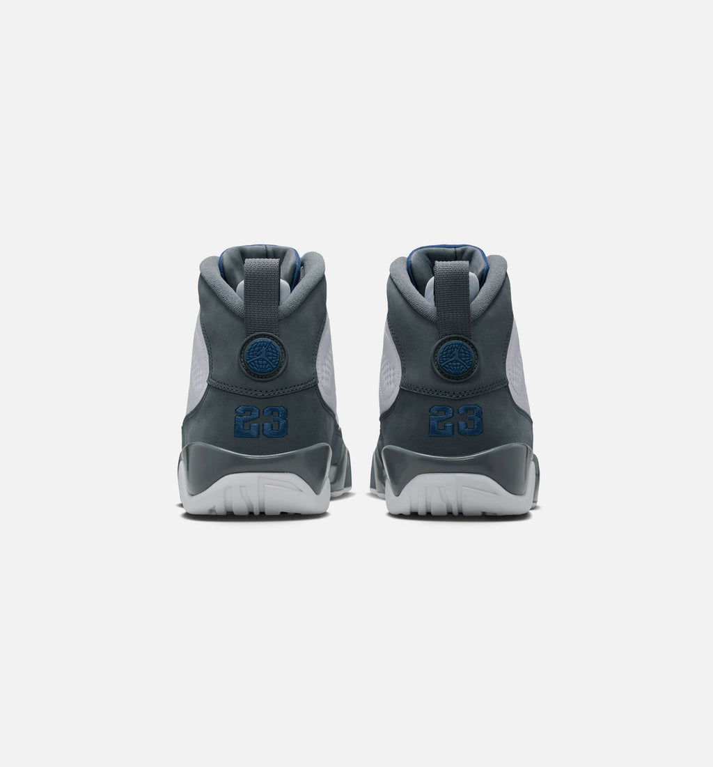 Air Jordan 9 Retro Flint Grey and French Blue 男款生活方式鞋 - White/French Blue/Flint Grey