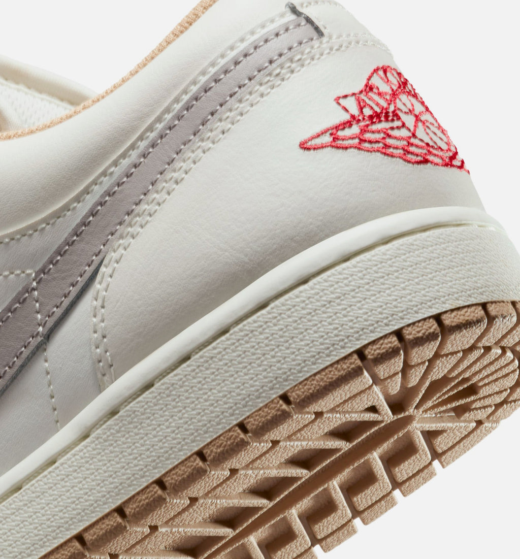 Air Jordan 1 Low 男款生活方式鞋 - Sail/Fire Red/College Grey/Hemp
