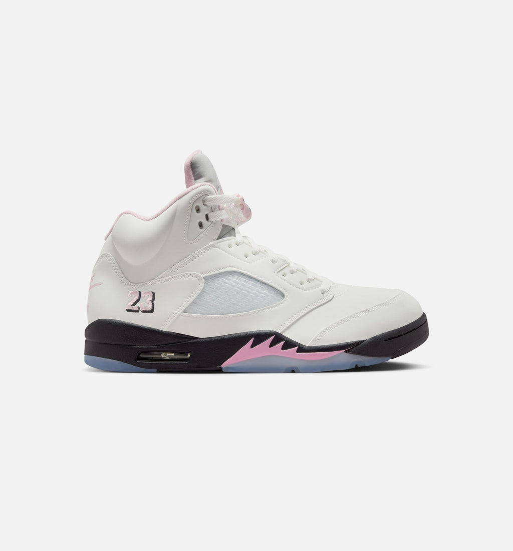 Air Jordan 5 Retro Medium Soft Pink 男款生活方式鞋 - White/Soft Pink/Black