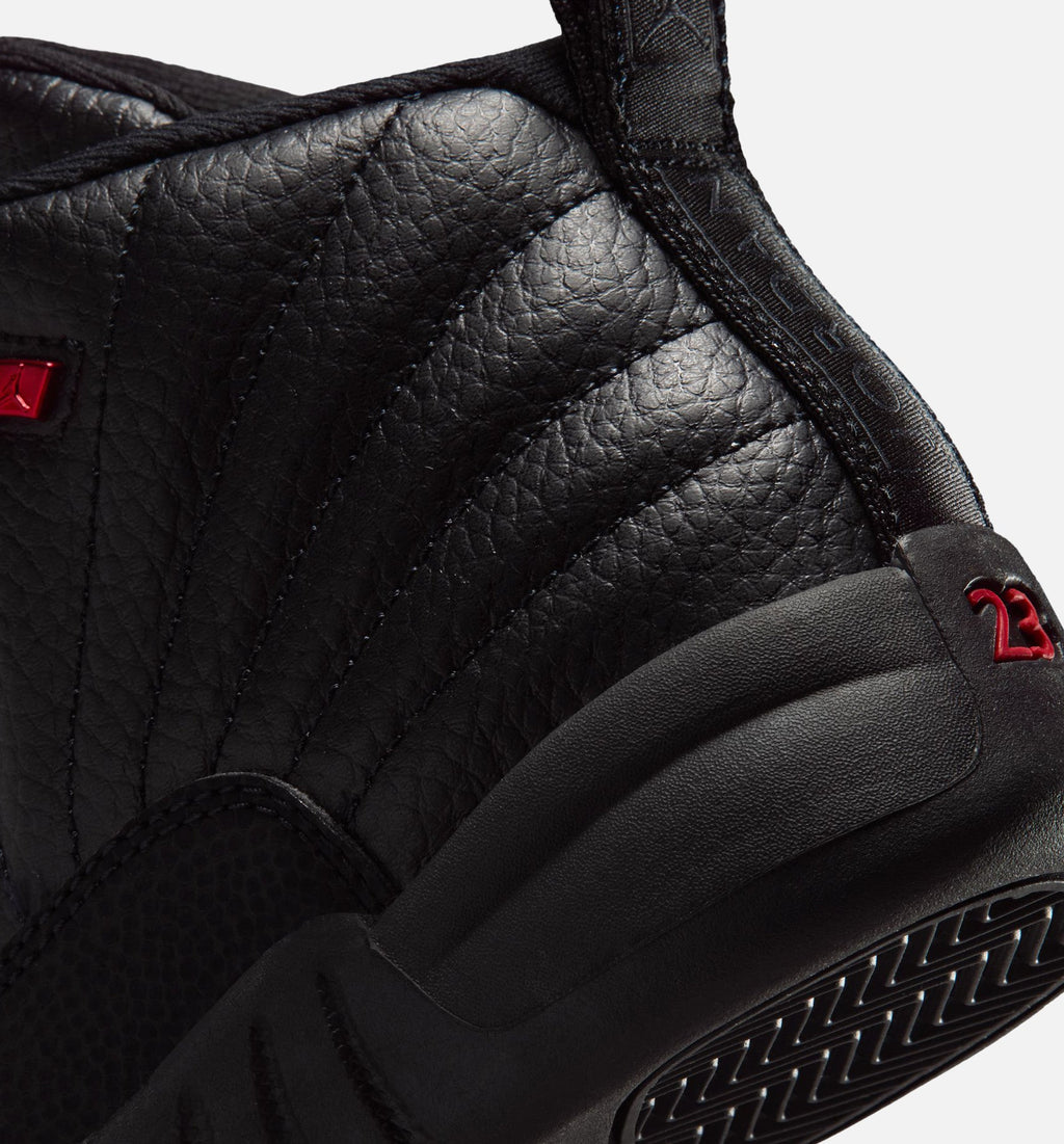 Air Jordan 12 Retro Bloodline 学前児童生活方式鞋 - Black/Varsity Red
