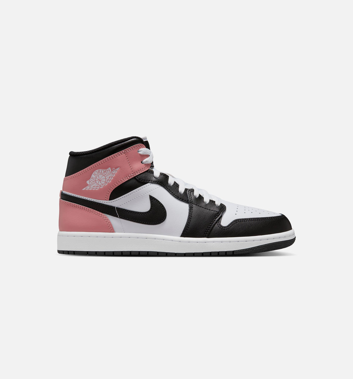 Air Jordan 1 Mid 男款生活方式鞋 - White/Rust Pink/Black
