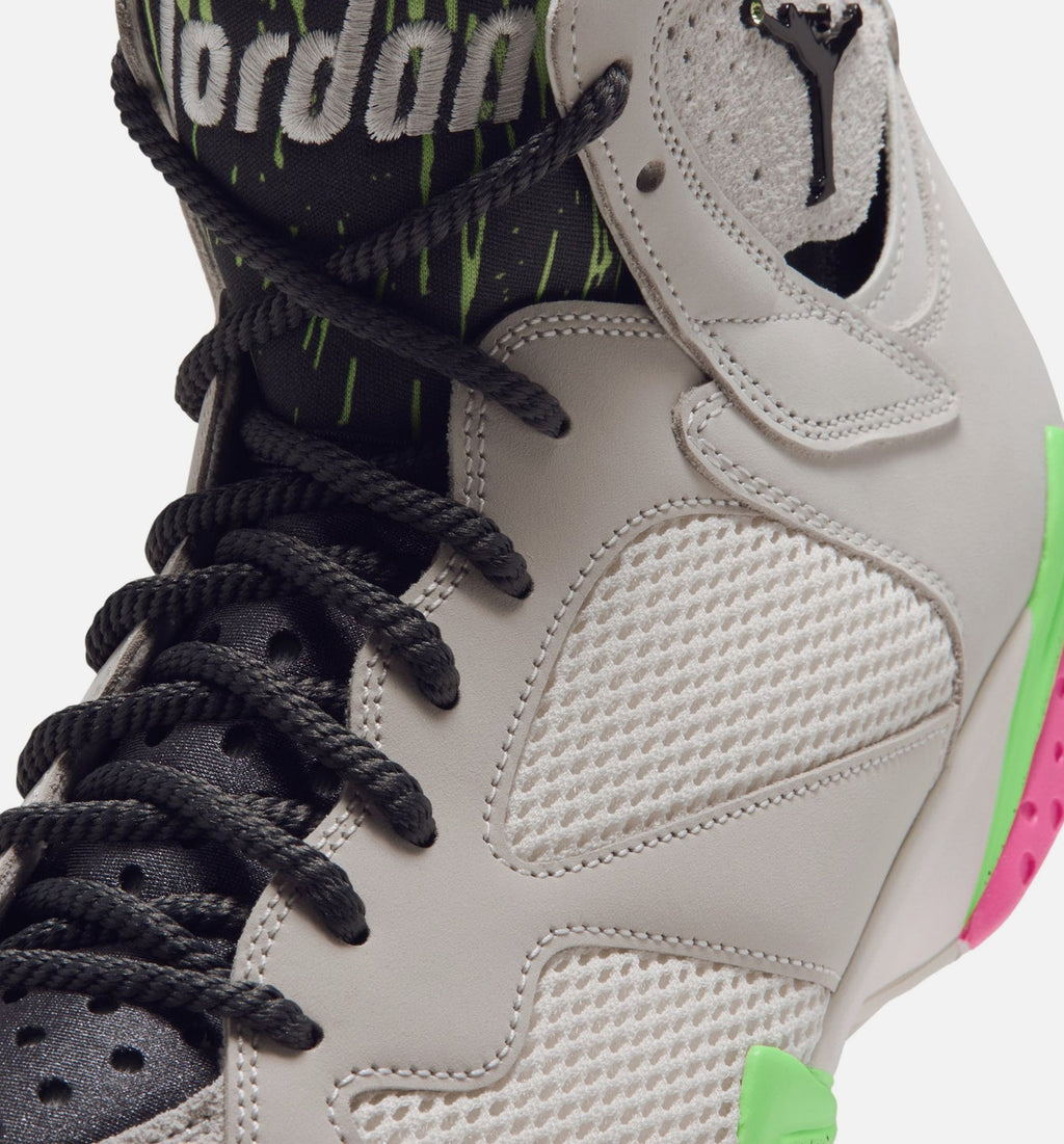 Air Jordan 7 Retro Tennis Day Men's Lifestyle Shoes - Phantom/Lime Blast/Pink Blast/Anthracite