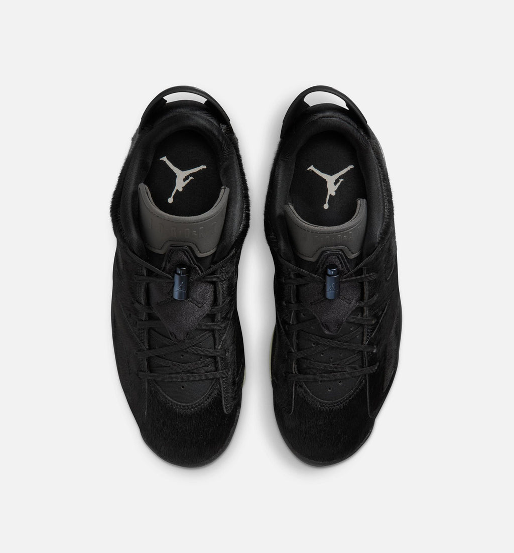 Air Jordan 6 Retro Low Blackout 女款生活方式鞋 - Black/Black