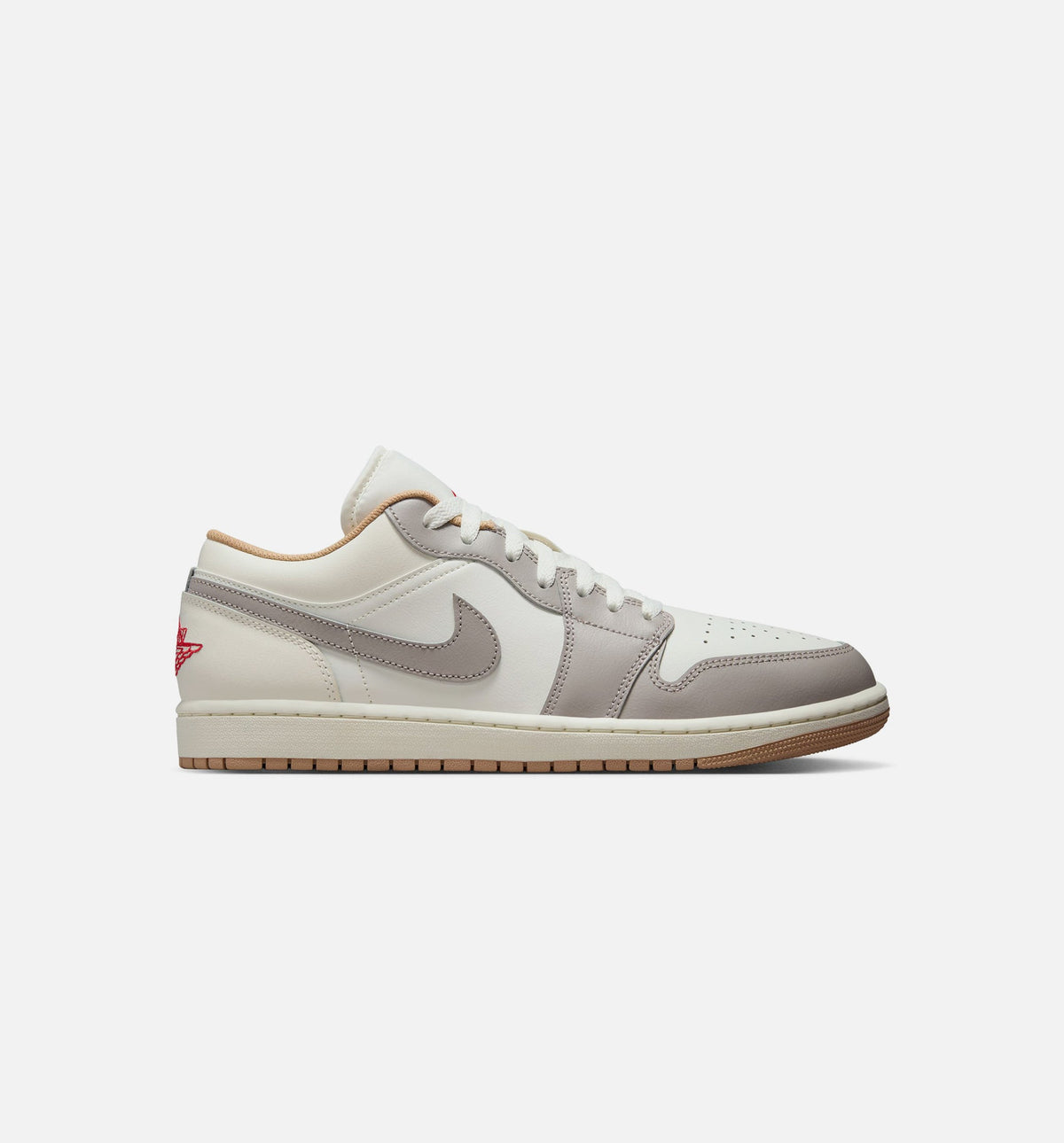 Air Jordan 1 Low 男款生活方式鞋 - Sail/Fire Red/College Grey/Hemp