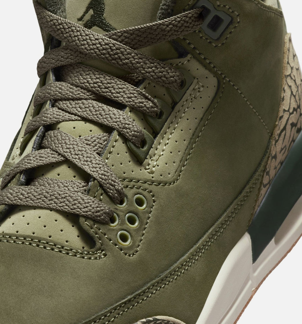 Air Jordan 3 Retro Medium Olive Grade School 生活方式鞋 - Medium Olive/Sequoia/Neutral Olive/Sail