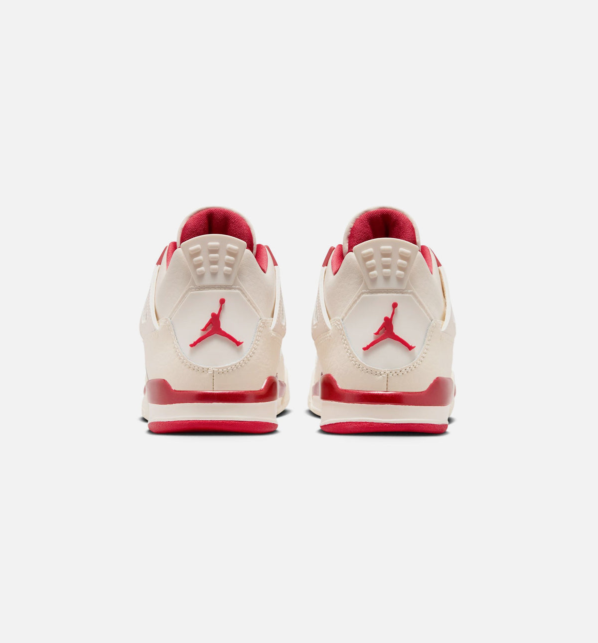 Air Jordan 4 Retro Valentines Day 学前児童生活方式鞋 - Pale Ivory/Sierra Red/Tough Red