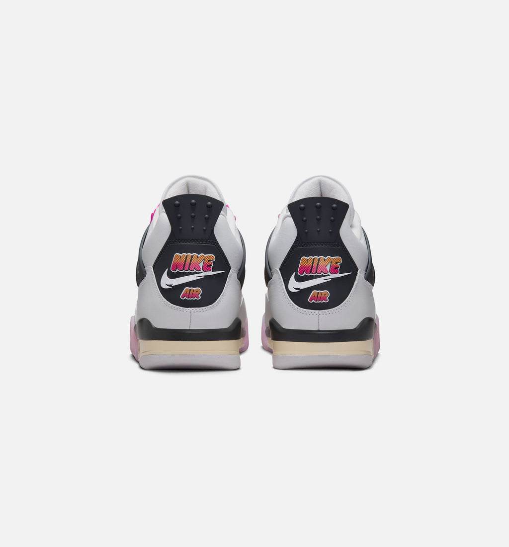 Air Jordan 4 Retro Comic 男款生活方式鞋 - Off White/Fire Pink/Anthracite