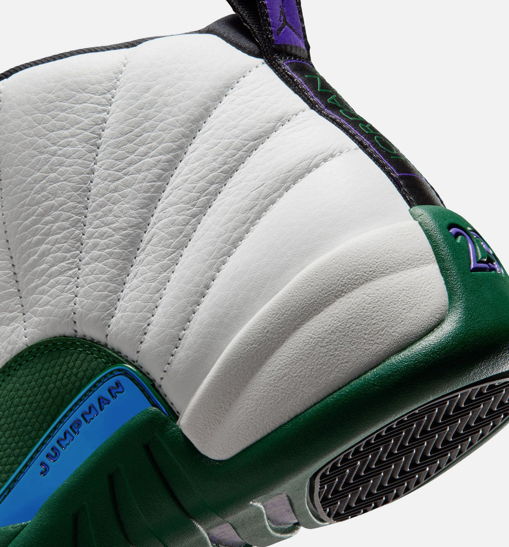 Air Jordan 12 Retro Idols Become Rivals Men's Lifestyle Shoes - Summit White/Gorge Green/Fierce Purple