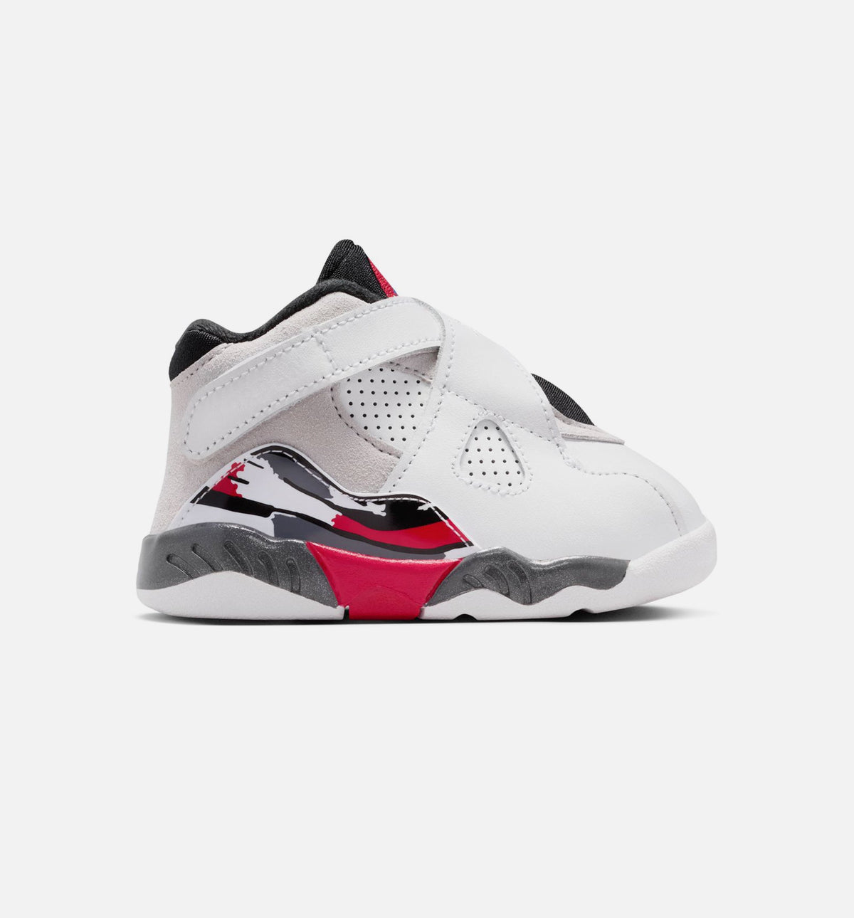 Air Jordan 8 Retro White And True Red 婴幼尺码生活方式鞋 - White/Black/True Red