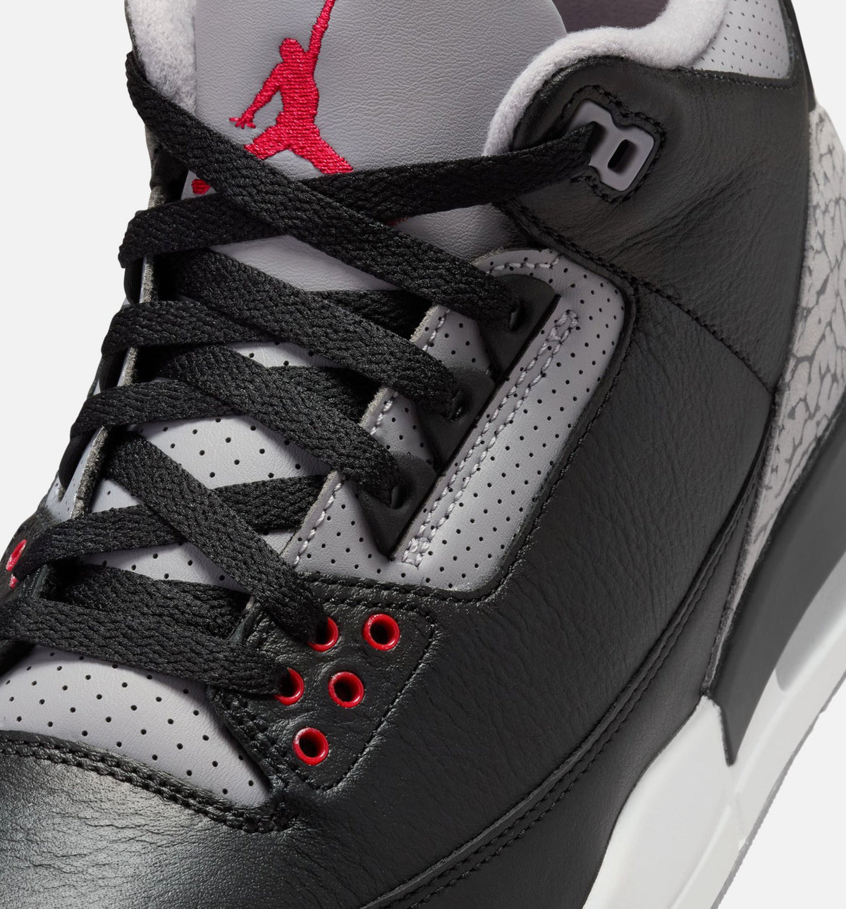 Air Jordan 3 Retro Black Cement 男款生活方式鞋 - Black/Fire Red/Cement Grey/Summit White