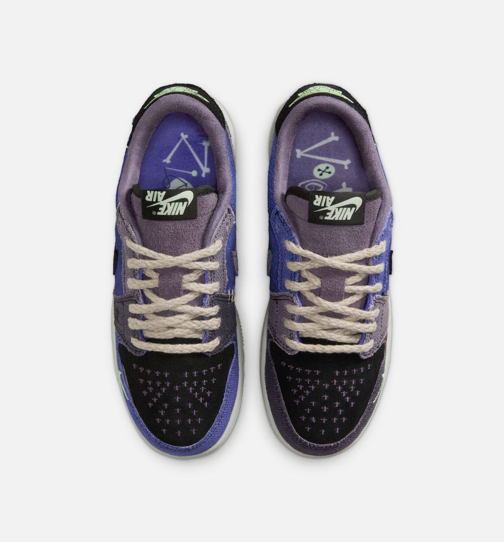 Air Jordan 1 Low OG Regency Purple Grade School 生活方式鞋 - Regency Purple/Vapor Green/Dark Raisin