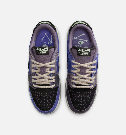 Air Jordan 1 Low OG Regency Purple Grade School 生活方式鞋 - Regency Purple/Vapor Green/Dark Raisin