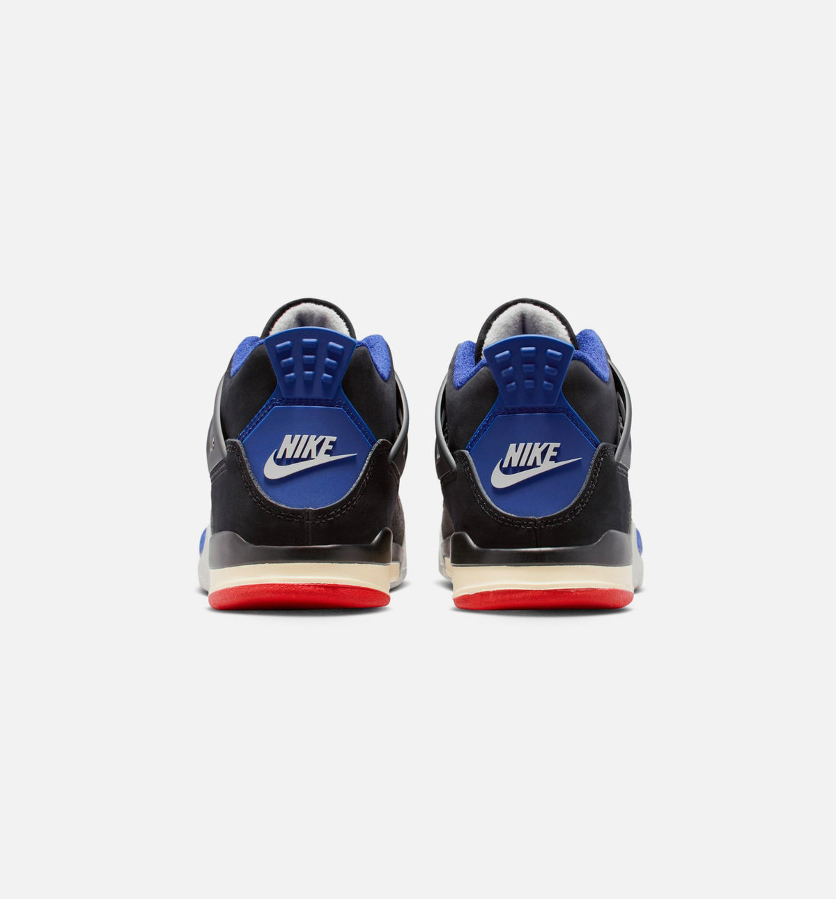 Air Jordan 4 Retro Rare Air 学前児童生活方式鞋 - Black/Fire Red/Deep Royal Blue