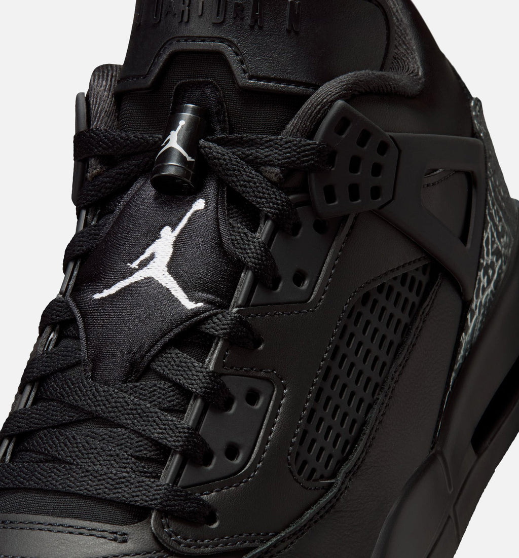 Spizike Low 男款篮球鞋 - Black/Black/Metallic Silver
