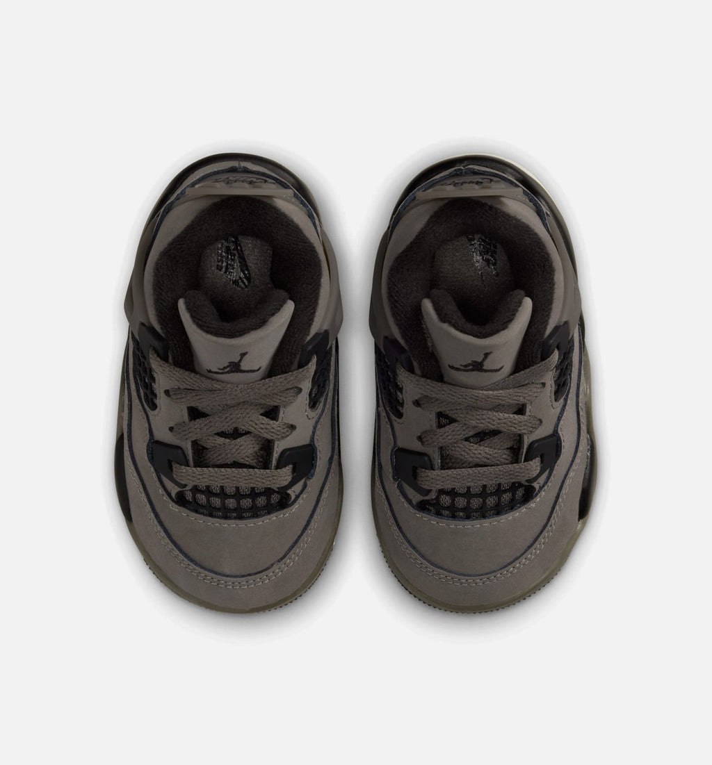 Air Jordan 4 Retro Cave Stone And Black 婴幼尺码生活方式鞋 - Cave Stone/Black/Moon Particle