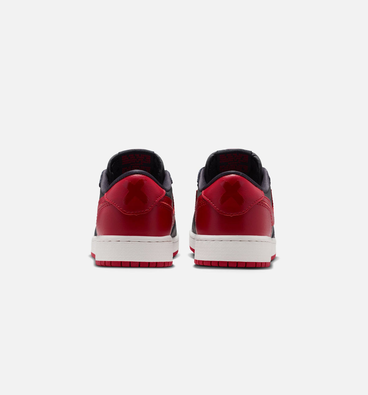 Air Jordan 1 Retro Low OG Banned Grade School 生活方式鞋 - Black/Varsity Red/Summit White
